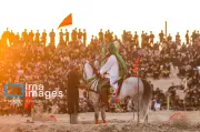 تعزیه‌خوانی در روز عاشورا در نوش‌آباد