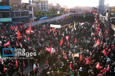 تشييع پيكر رهبر شهيد ايران در تهران برگزار شد