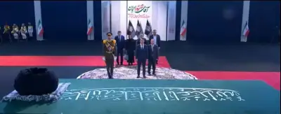 ادای احترام رئیس پارلمان قرقیزستان به شهید آیت‌الله رئیسی