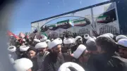آغاز مراسم تشییع پیکر رهبر شهید در مشهد