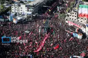 وداع میلیونی مشهد با شهید رهبر؛ تشییع پیکر رهبر شهید در حرم مطهر رضوی