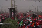 میلیون‌ها نفر در تشییع پیکر رهبران شهید در قم شرکت کردند